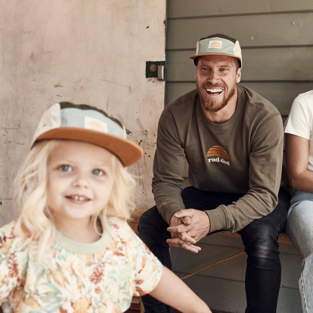 Rad Dad Spliced 5 Panel Cap - Khaki - Winston and Finch