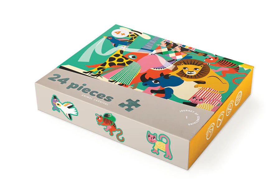 24 PIECE KIDS PUZZLE - ANIMAL CARNIVAL - Winston and Finch