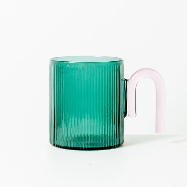 Archer Ribbed Glass Cup