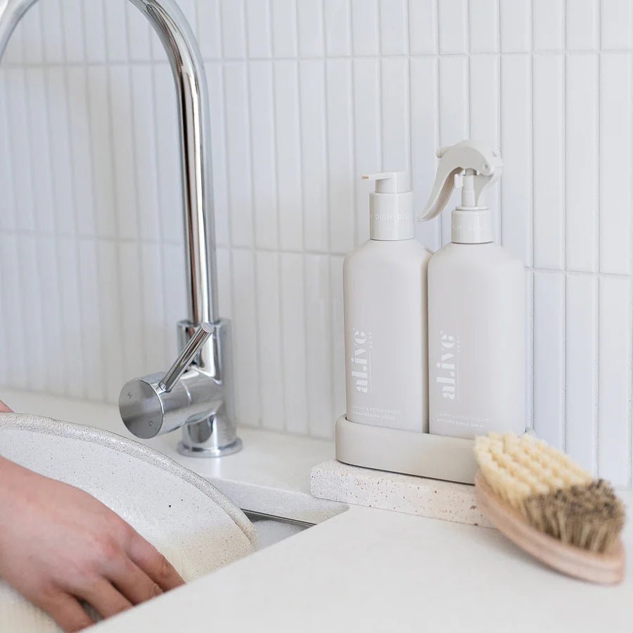 BENCH SPRAY & DISHWASHING LIQUID + TRAY, PREMIUM KITCHEN DUO - Winston and Finch