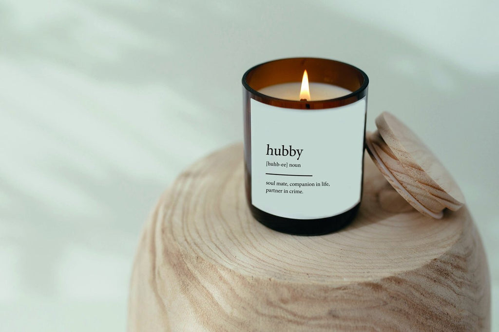 Dictionary Meaning Soy Candle - Hubby - Winston and Finch