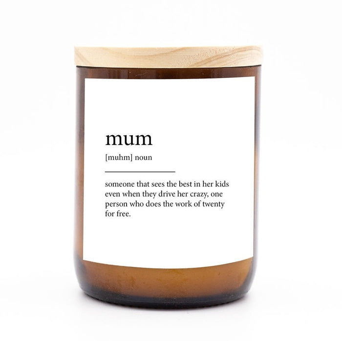 Dictionary Meaning Soy Candle - Mum - Winston and Finch
