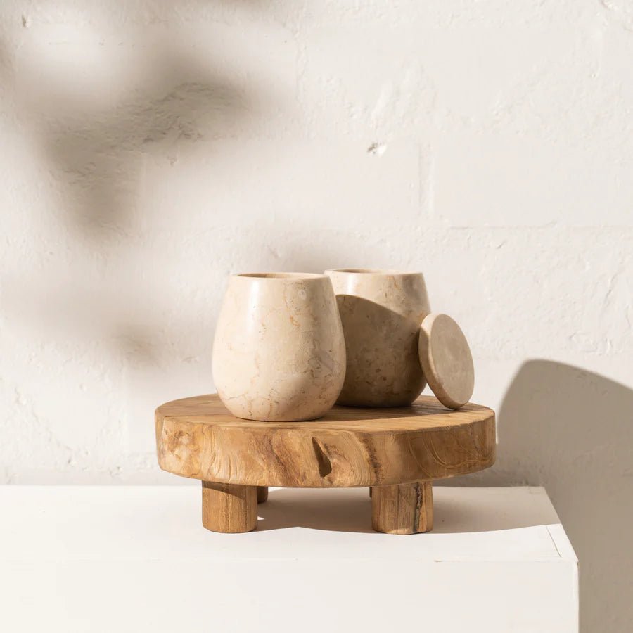 Eka Teak Footed Tray - Small - Winston and Finch