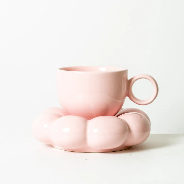 Lottie Mug & Saucer Set - pink - Winston and Finch