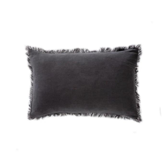 Ramie Lumbar Cushion - Charcoal - Winston and Finch