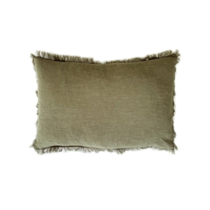 Ramie Lumbar Cushion - Olive - Winston and Finch