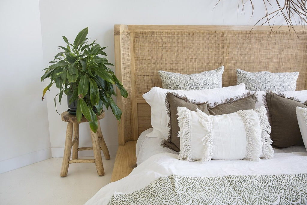 Ramie Lumbar Cushion - Olive - Winston and Finch