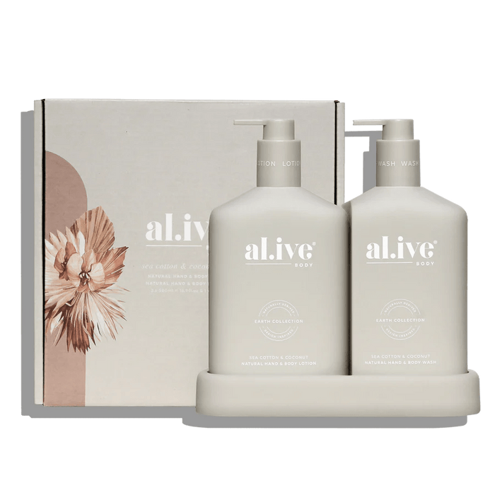 WASH & LOTION DUO + TRAY - SEA COTTON & COCONUT - Winston and Finch