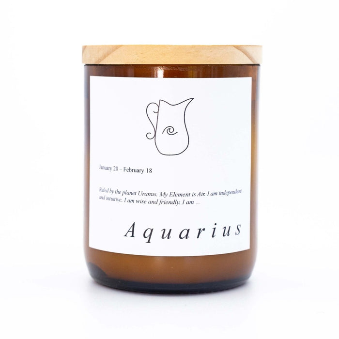 Zodiac Mid Soy Candle - Aquarius - Winston and Finch