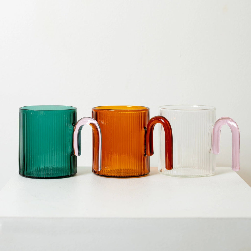 Archer Ribbed Glass Cup - Winston and Finch