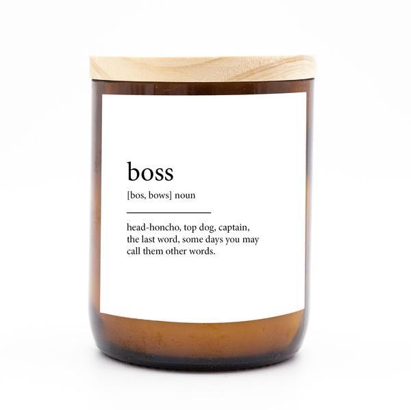 Dictionary Meaning Soy Candle - Boss - Winston and Finch