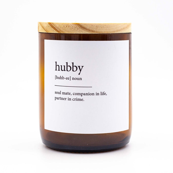 Dictionary Meaning Soy Candle - Hubby - Winston and Finch
