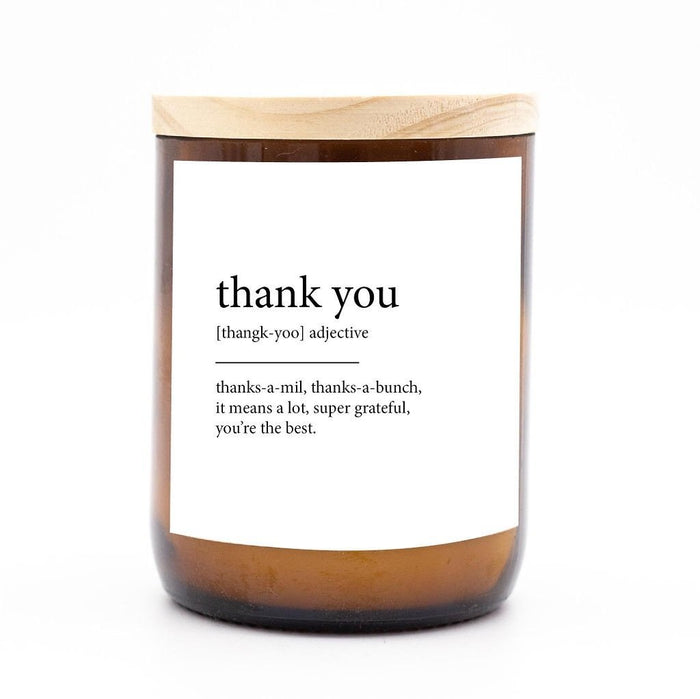 Dictionary Meaning Soy Candle - Thank You - Winston and Finch