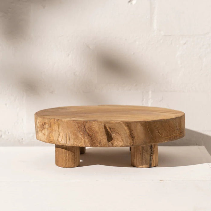 Eka Teak Footed Tray - Small - Winston and Finch
