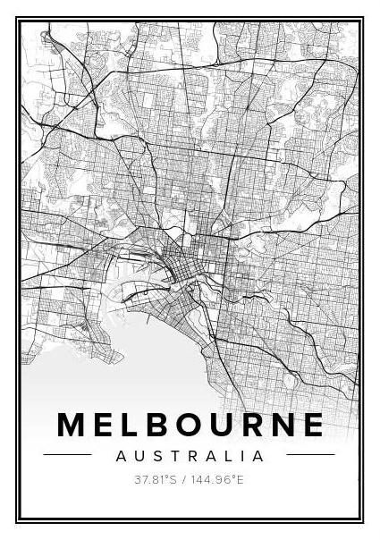 Melbourne Geo Print - Winston and Finch