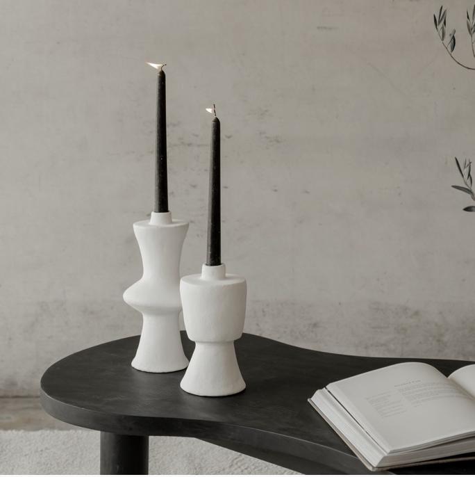 Newton Candle Holder Set | White - Winston and Finch
